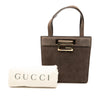 Secondhand Gucci Suede Square G Handbag