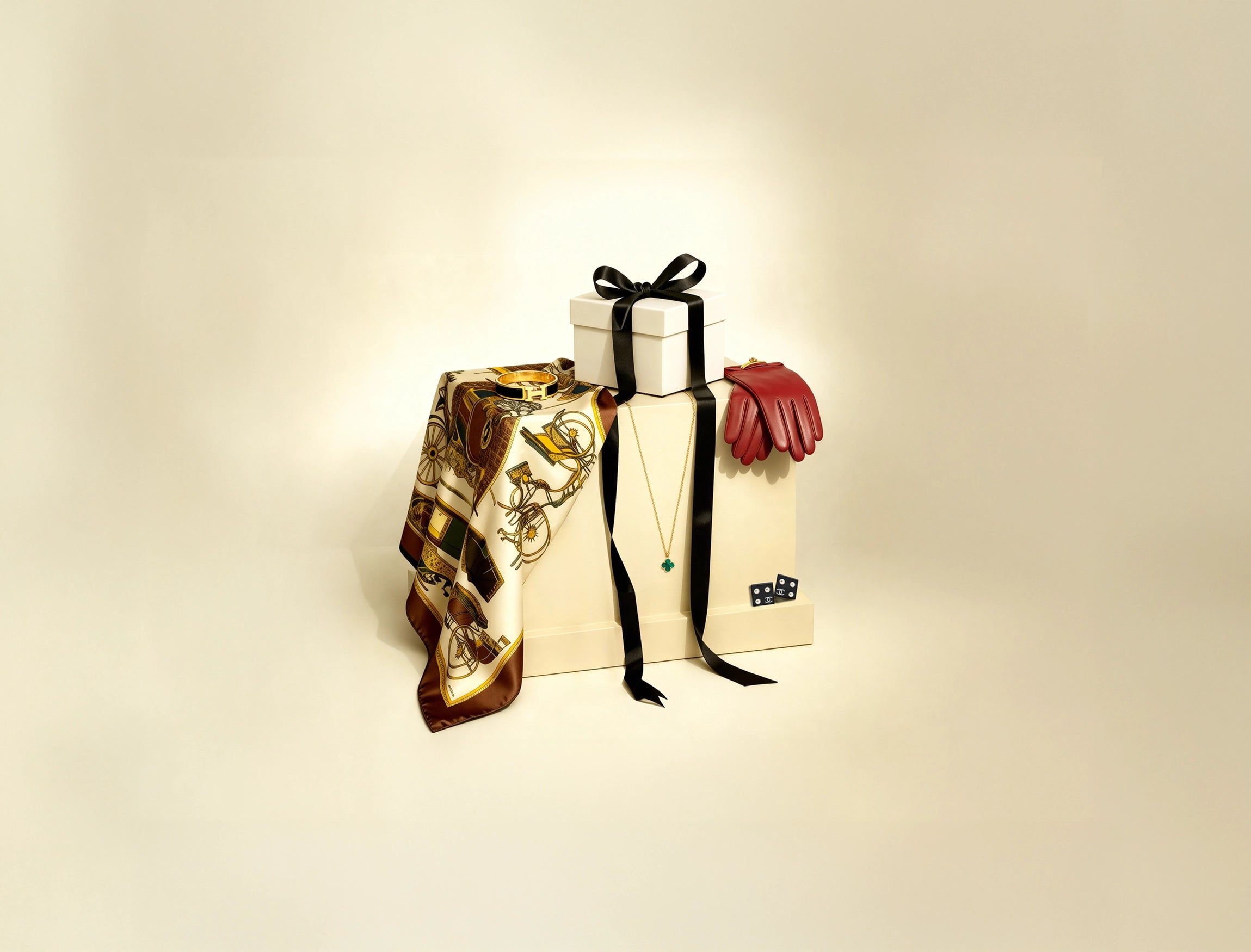 Her-Age Secret Box with vintage Hermès and Chanel