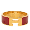 Secondhand Hermès Wide Enamel Clic Clac H Bracelet GM