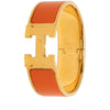 Secondhand Hermès Wide Enamel Clic Clac H Bracelet GM