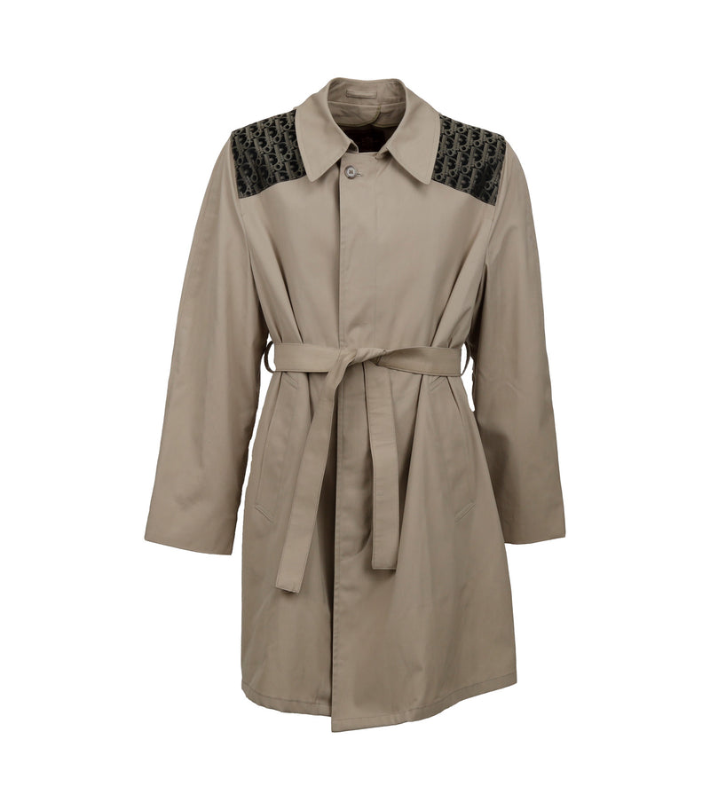 Secondhand Kamad Paris Upcycled Trench Coat with Dior Patch