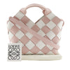 Secondhand LOEWE Mini Woven Calfskin Gingham Surplus Basket Bag