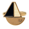 Secondhand Louis Vuitton Gold Plated and Resin Love Boat Cocktail Ring
