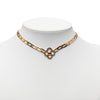 Secondhand Louis Vuitton Gold Plated Crystal Flower Power Necklace
