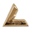Secondhand Louis Vuitton Gold Plated Essentials V Skin Push Back Earrings