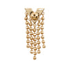 Secondhand Louis Vuitton Gold Plated Essentials V Skin Push Back Earrings