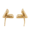 Secondhand Louis Vuitton Gold Plated Essentials V Skin Push Back Earrings
