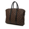 Secondhand Louis Vuitton Monogram Macassar Porte Documents Jour