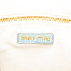 Secondhand Miu Miu Goatskin Madras Embossed Logo Satchel