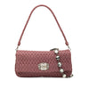 Secondhand Miu Miu Matelasse Nappa Crystal Chain Satchel