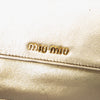 Secondhand Miu Miu Metallic Leather Top Handle Wallet Bag