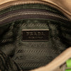 Secondhand Prada Cinghiale Trimmed Canvas Canapa Tote
