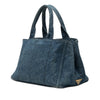 Secondhand Prada Denim Canapa Logo Tote
