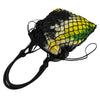 Secondhand Prada Mesh Leather and Tie Dye Printed Tessuto Bucket Bag