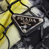 Secondhand Prada Mesh Leather and Tie Dye Printed Tessuto Bucket Bag