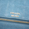 Secondhand Prada Multicolore Glace Calf and Suede Patchwork Etiquette Satchel
