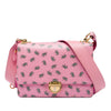 Secondhand Prada Saffiano Elephant Print Push Lock Crossbody