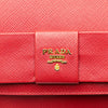 Secondhand Prada Saffiano Lux Bow Wallet On Strap