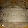 Secondhand Prada Saffiano Trimmed Canvas Canapa Satchel
