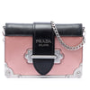 Secondhand Prada Saffiano Trimmed Metallic City Calf Cahier Crossbody