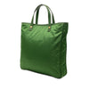 Secondhand Prada Saffiano Trimmed Tessuto Logo Plate Convertible Tote