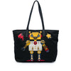 Secondhand Prada Saffiano Trimmed Tessuto Robot Tote