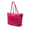 Secondhand Prada Saffiano Trimmed Tessuto Satchel