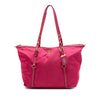 Secondhand Prada Saffiano Trimmed Tessuto Satchel