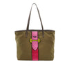 Secondhand Prada Saffiano Trimmed Tessuto Velluto Ricamo Trompe L oeil Tote