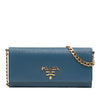 Secondhand Prada Saffiano Wallet On Chain