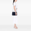 Secondhand Prada Small Tessuto and City Calf Hand Stitched Galleria Double Zip Satchel