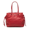Secondhand Prada Vitello Daino Drawstring Tote
