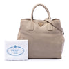 Secondhand Prada Vitello Daino Open Convertible Tote