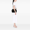 Secondhand Prada Vitello Daino Trimmed Tessuto Satchel
