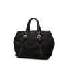 Secondhand Prada Vitello Daino Trimmed Tessuto Satchel