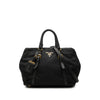 Secondhand Prada Vitello Daino Trimmed Tessuto Satchel