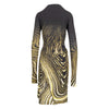 Secondhand Roberto Cavalli Animalier Print Dress with Front Zipper