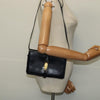 Secondhand Celine Shoulder Bag Navy Leather Bags