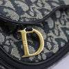 Secondhand Christian Dior Saddle Zip Pouch Diorissimo