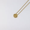 Secondhand Christian Dior Vintage Logo Round Pendant Necklace
