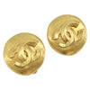 Secondhand Chanel Vintage CC Round Clip-On Earrings