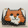 Secondhand Louis Vuitton Orange Cat Shoulder Bag Limited Edition Grace Coddington Epi Leather and Catogram