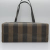 Fendi Vintage Logo Stamp Tote Pequin Coated Canvas