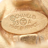 Secondhand Chanel Vintage Round Clip-On Earrings Metal with Faux