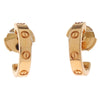 Cartier Love Hoop Earrings 18K Rose Gold