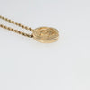 Secondhand Christian Dior Vintage Logo Round Pendant Necklace