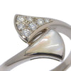 Secondhand Bvlgari Divas' Dream Ring 18K White Gold with Mother of Pearl and Diamonds