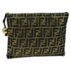 Fendi Vintage Zip Pouch Zucca Canvas
