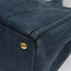 Secondhand Prada Canapa Tote Blue Denim Jeans Bags