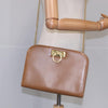 Salvatore Ferragamo Vintage Gancini Chain Shoulder Bag Leather